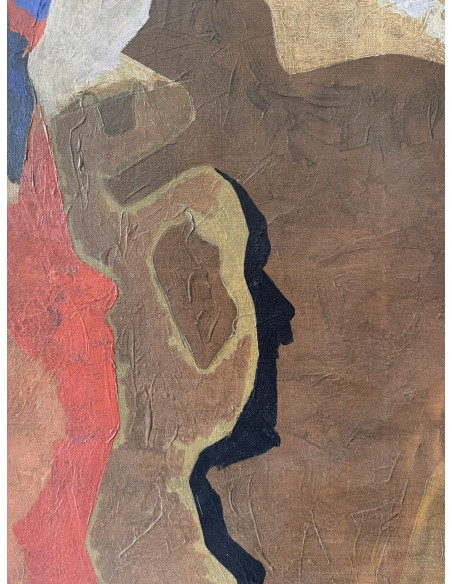 Castillo, Jorge. (Pontevedra, 1933). Composición. Óleo sobre lienzo.