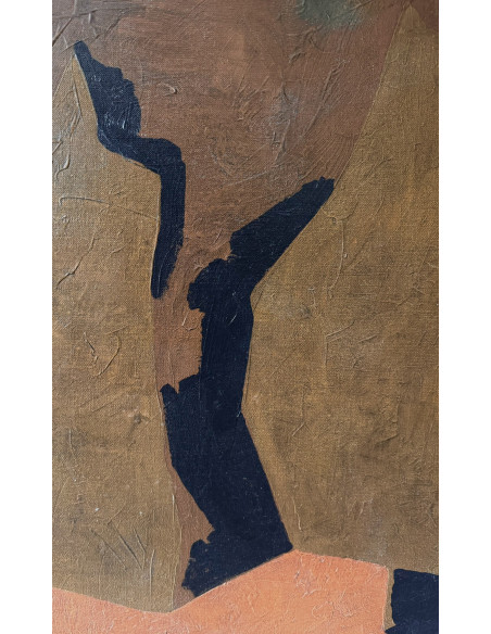 Castillo, Jorge. (Pontevedra, 1933). Composición. Óleo sobre lienzo.