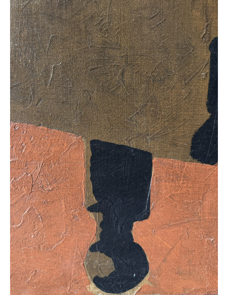 Castillo, Jorge. (Pontevedra, 1933). Composición. Óleo sobre lienzo.