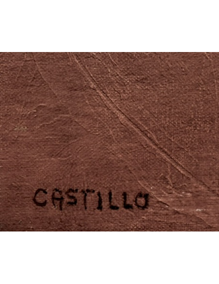 Castillo, Jorge. (Pontevedra, 1933). Composición. Óleo sobre lienzo.