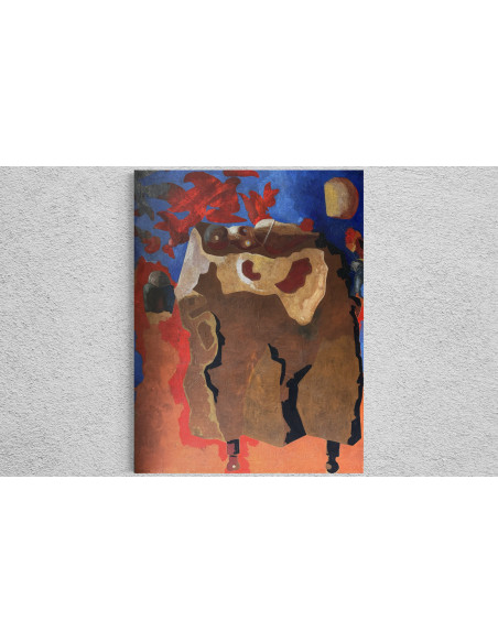 Castillo, Jorge. (Pontevedra, 1933). Composición. Óleo sobre lienzo.