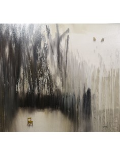 Arturo Carrión (Venezuela, Maturín, 1953) I Dialogue winter. Acrílico sobre lienzo