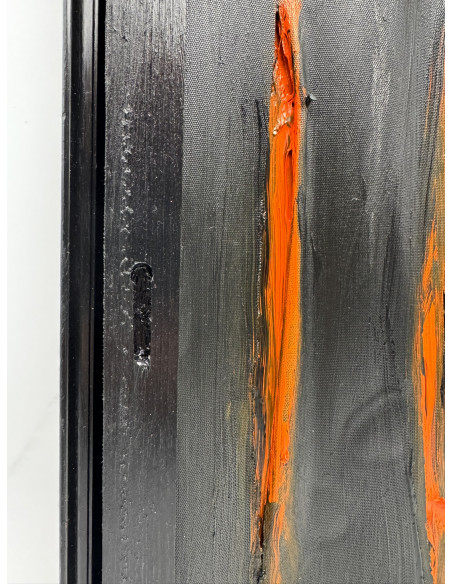 Enrique Tenreiro. (A Coruña, 1969). 2001 "Encerrado con vistas". Mixta sobre lienzo..