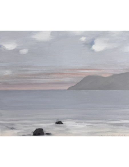 Lago Rivera , Antonio. (A Coruña 1916-París 1990). Marina. Técnica mixta sobre lienzo