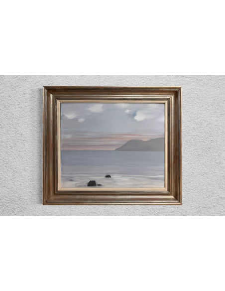 Lago Rivera , Antonio. (A Coruña 1916-París 1990). Marina. Técnica mixta sobre lienzo