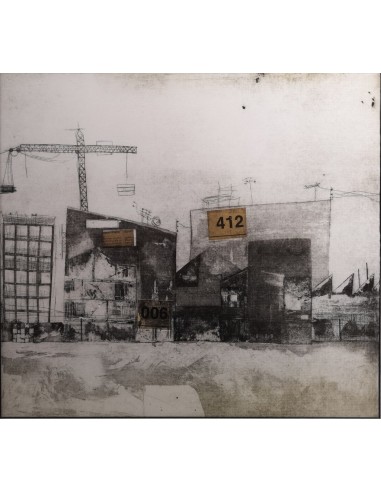 Laura Lache (Madrid, 1976) Paisaje urbano. Técnica mixta sobre cartulina