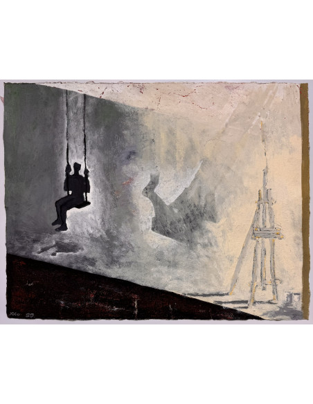 Xurxo Gómez Chao (A Coruña, 1960) Sin título. Técnica mixta sobre papel