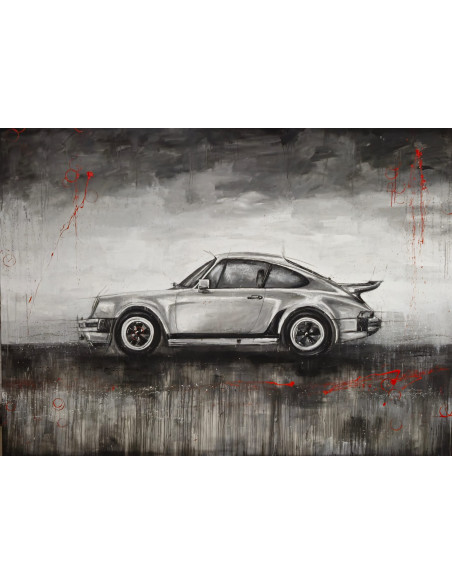 Óscar Cabana (A Coruña, 1980). Porsche 911. Técnica mixta sobre lienzo