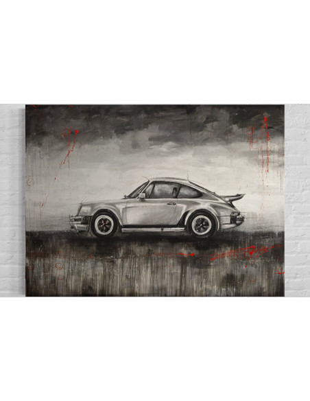 Óscar Cabana (A Coruña, 1980). Porsche 911. Técnica mixta sobre lienzo