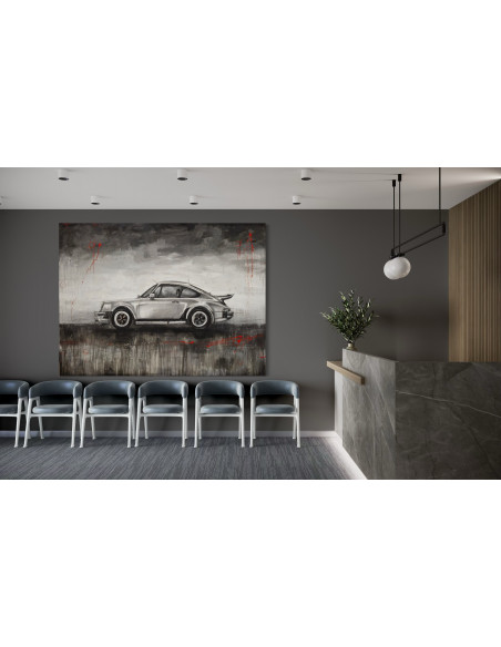 Óscar Cabana (A Coruña, 1980). Porsche 911. Técnica mixta sobre lienzo