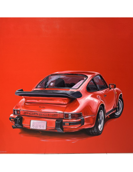 Edgar Ortiz. (A Coruña, 1982). Rojo. Óleo sobre lienzo.