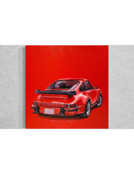 Edgar Ortiz. (A Coruña, 1982). Rojo. Óleo sobre lienzo.