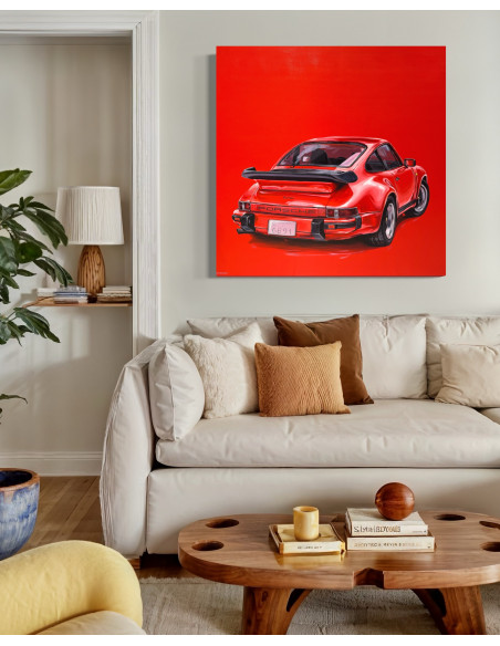 Edgar Ortiz. (A Coruña, 1982). Rojo. Óleo sobre lienzo.