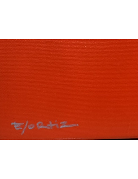 Edgar Ortiz. (A Coruña, 1982). Rojo. Óleo sobre lienzo.