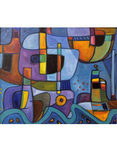 Caruncho, Álvaro. (A Coruña, 1948 - 2011). Marina. Oleo... 2