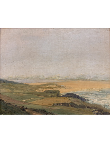 Imeldo Corral . (Ferrol, 1889 - 1976). S/T. Óleo sobre lienzo
