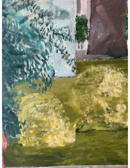 Tim Behrens (Londres, Inglaterra, 1937 - A Coruña, 2017). S/T. Óleo sobre lienzo.