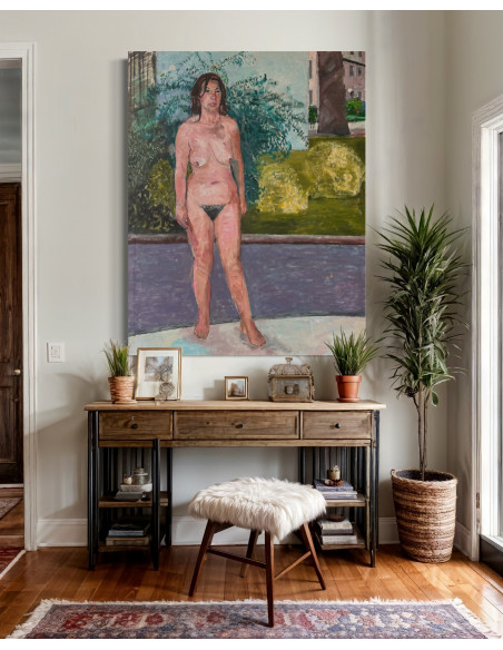 Tim Behrens (Londres, Inglaterra, 1937 - A Coruña, 2017). S/T. Óleo sobre lienzo.