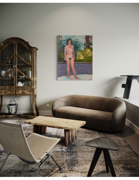 Tim Behrens (Londres, Inglaterra, 1937 - A Coruña, 2017). S/T. Óleo sobre lienzo.