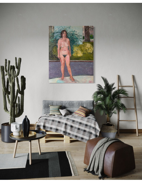 Tim Behrens (Londres, Inglaterra, 1937 - A Coruña, 2017). S/T. Óleo sobre lienzo.