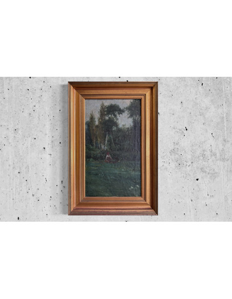 Francisco Lloréns Díaz (A Coruña, 1874 - 1948). S/t. Óleo sobre lienzo.