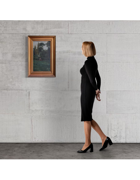 Francisco Lloréns Díaz (A Coruña, 1874 - 1948). S/t. Óleo sobre lienzo.