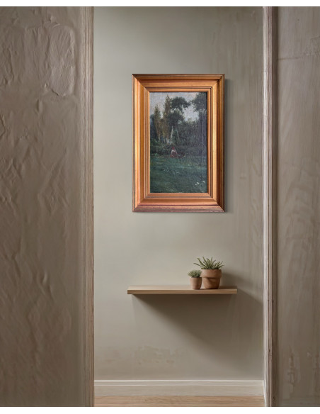 Francisco Lloréns Díaz (A Coruña, 1874 - 1948). S/t. Óleo sobre lienzo.