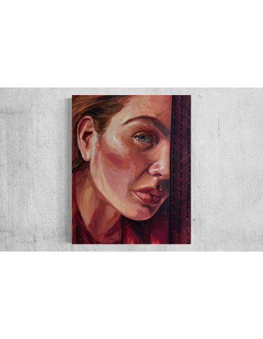 Ariansis Reyes. (Cuba, 1991). Velos. Mixta, acrílico sobre lienzo.