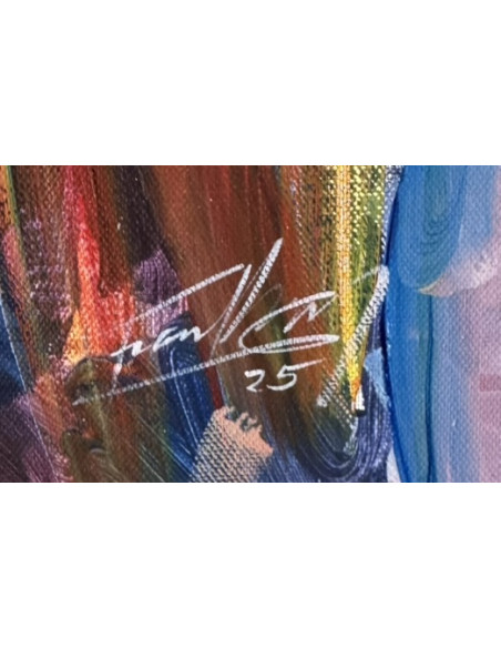 Frank Elia. (Cuba, 1990). Azul. Acrílico lienzo.