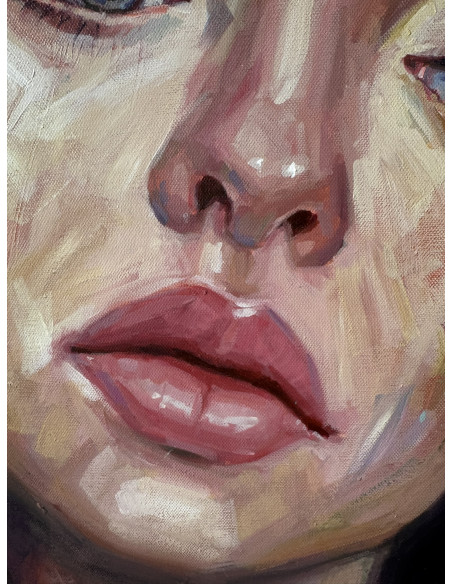 Frank Elia. (Cuba, 1990). Azul. Acrílico lienzo.