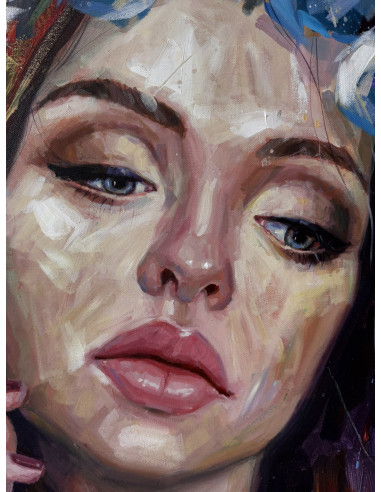 Frank Elia. (Cuba, 1990). Azul. Acrílico lienzo.