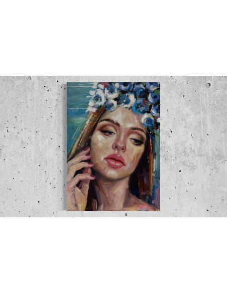 Frank Elia. (Cuba, 1990). Azul. Acrílico lienzo.