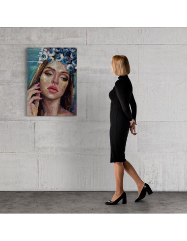 Frank Elia. (Cuba, 1990). Azul. Acrílico lienzo.