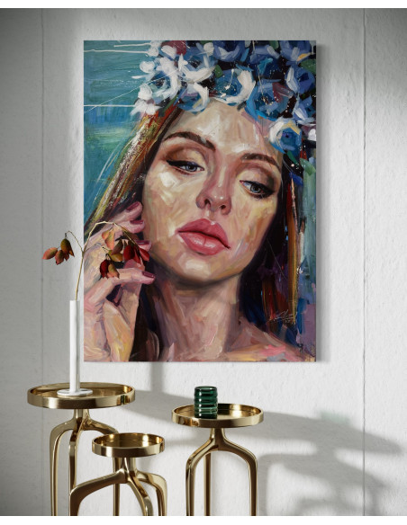 Frank Elia. (Cuba, 1990). Azul. Acrílico lienzo.