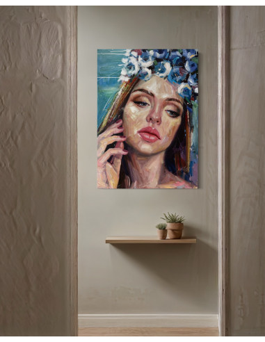 Frank Elia. (Cuba, 1990). Azul. Acrílico lienzo.