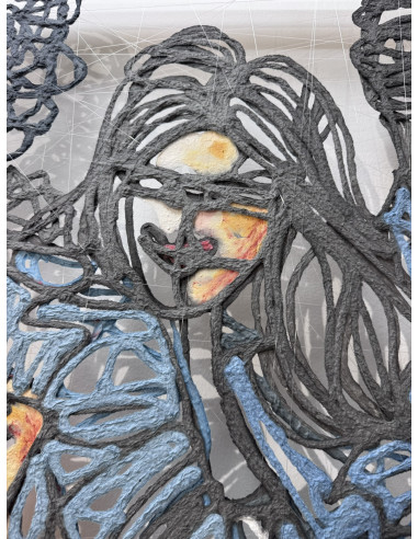 María Mata (Lugo, 1962). Bambú. Técnica mixta.