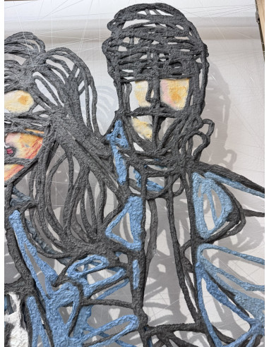 María Mata (Lugo, 1962). Bambú. Técnica mixta.