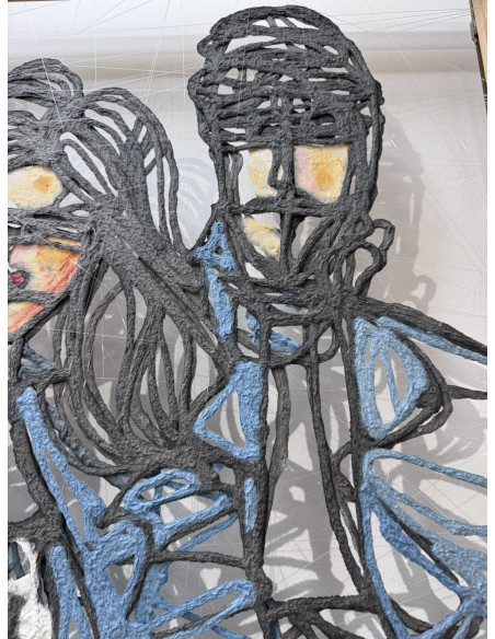 María Mata (Lugo, 1962). Bambú. Técnica mixta.