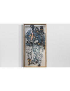 María Mata (Lugo, 1962). Bambú. Técnica mixta.