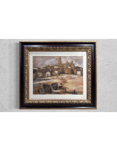 Souto, Arturo (Pontevedra, 1902 - México, 1964). Segovia. Mixta sobre papel