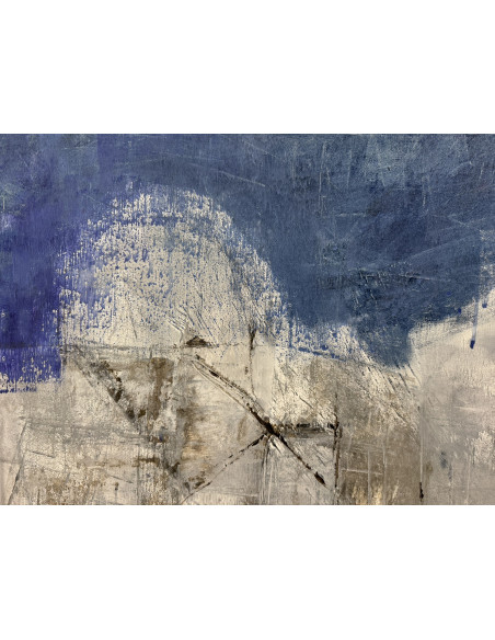 Ángeles Jorreto (Ourense, 1944). Distrito 32. Mixta sobre lienzo.