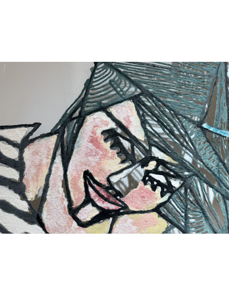 María Mata (Lugo, 1962). Bambú. Técnica mixta.