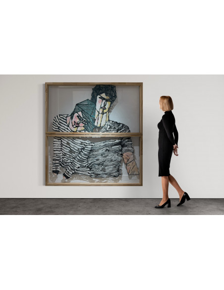 María Mata (Lugo, 1962). Bambú. Técnica mixta.