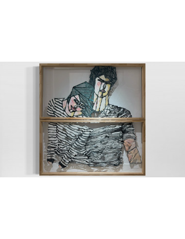 María Mata (Lugo, 1962). Bambú. Técnica mixta.