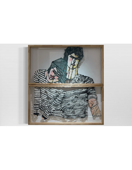 María Mata (Lugo, 1962). Bambú. Técnica mixta.