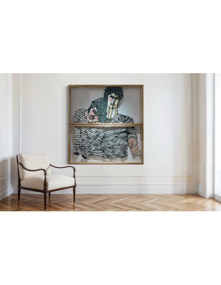 María Mata (Lugo, 1962). Bambú. Técnica mixta.