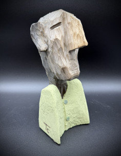 Tino Canicoba . Casimiro. Talla en madera de Eucalipto de... 2