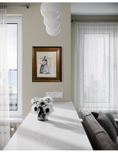 Victoriano Fernández. (A Coruña, 1971). S/t. Técnica mixta sobre cartulina.