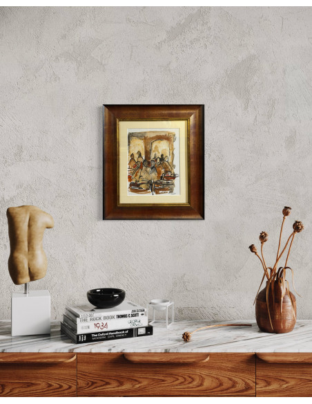 Victoriano Fernández. (A Coruña, 1971). S/t. Técnica mixta sobre cartulina.