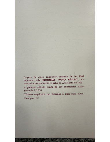 N. Rial. Praza das Praterias. Aguafuerte.